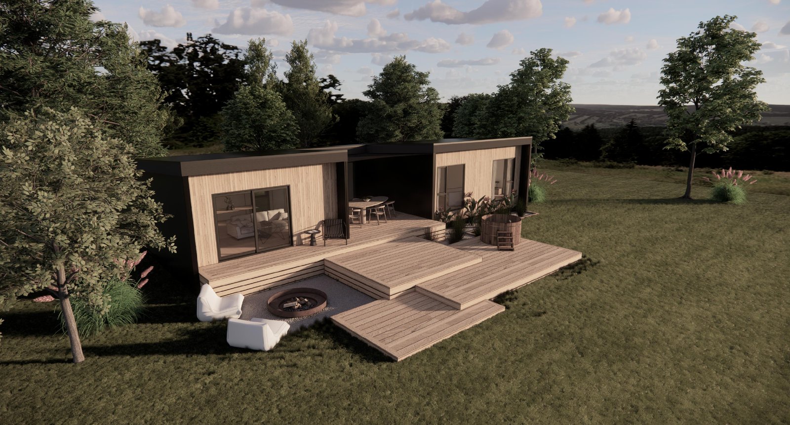 Modulink outdoor living area